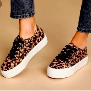 platform leopard print sneakers